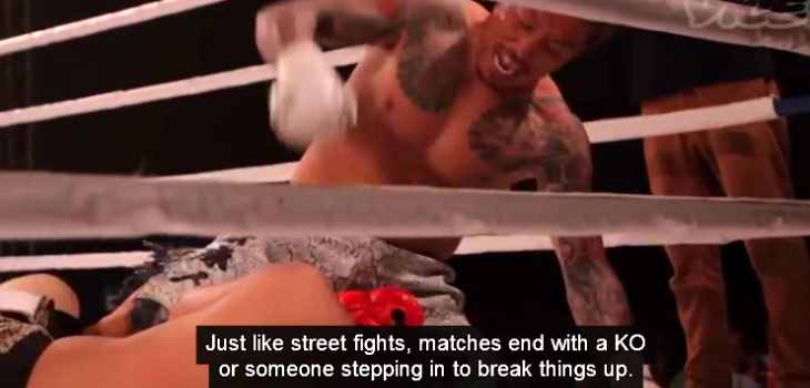 Japan street fighting