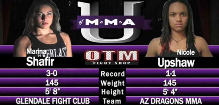 Marina Shafir vs Nicole Upshaw fight video