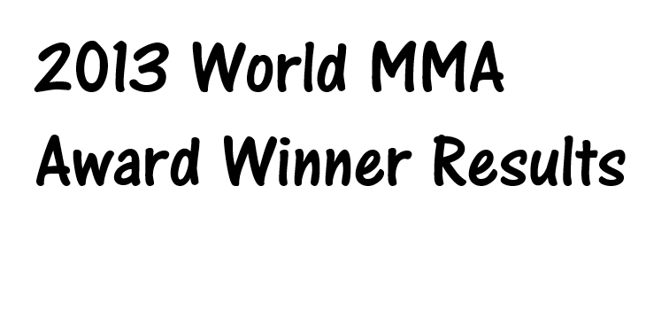 2013 world mma awards