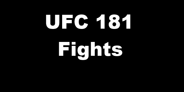 UFC 181 fight videos