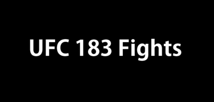 UFC 183 fight videos