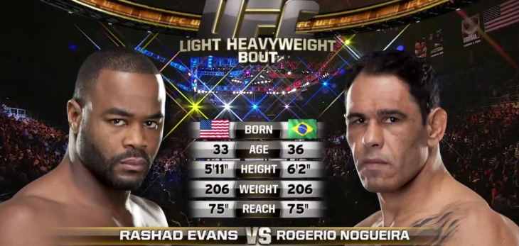 Antonio Rogerio Nogueira vs Rashad Evans fight video