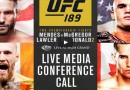 New UFC 189 call