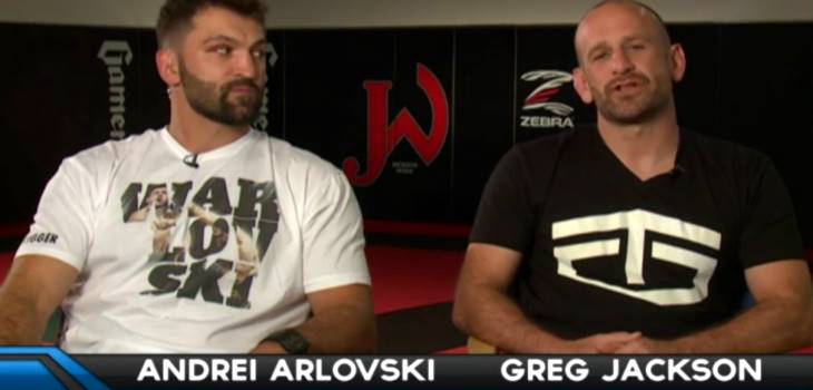 Andrei Arlovski and coach Greg Jackson