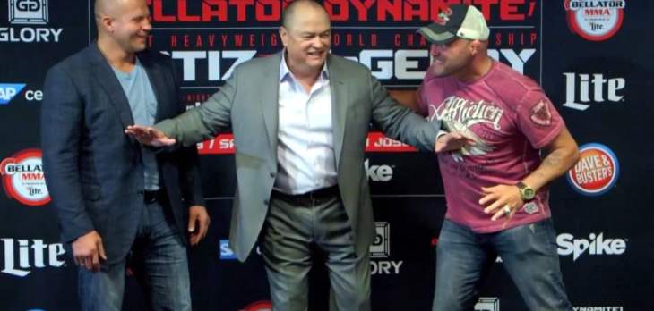 Fedor vs Randy Couture face off