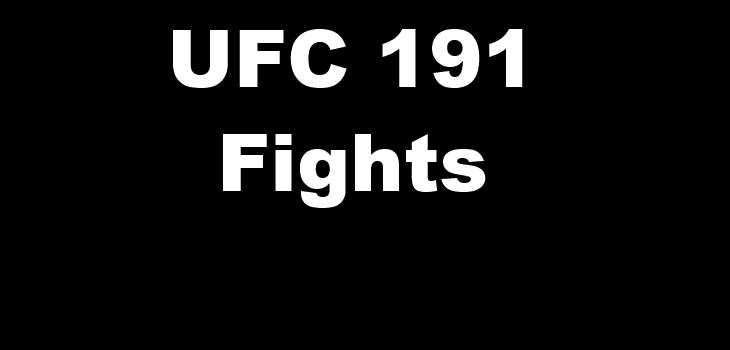 UFC 191 fight videos