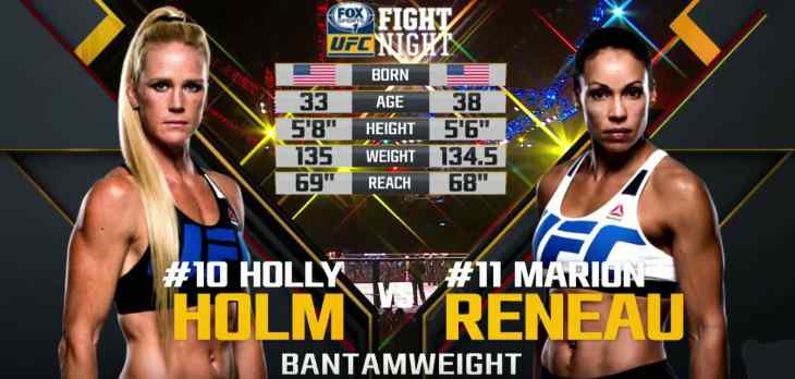 Holly Holm vs Marion Reneau video