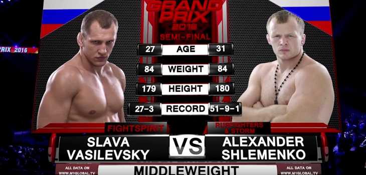 Alexander Shlemenko vs Vyacheslav Vasilevsky fight video